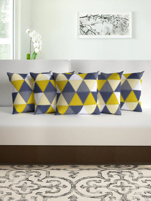 Divine Casa Polyester Cushions Cover(Pack of 5, 40 cm*40 cm, Multicolor)