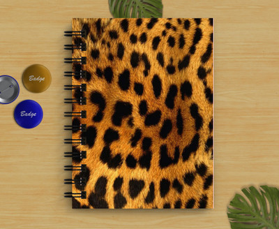 DI-KRAFT lion print Handicraft Diary A5 Diary Unruled 160 Pages(Multicolor)