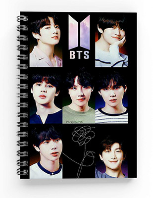 craft maniacs BTS COLLECTION A5 Diary RULED 160 Pages(Multicolor)