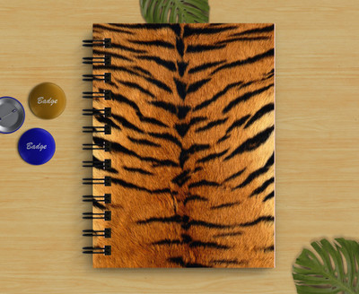 DI-KRAFT lion print Handicraft Diary A5 Diary Unruled 160 Pages(Multicolor)