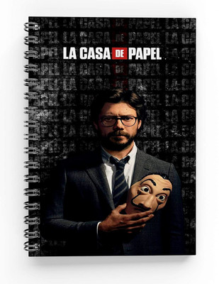 craft maniacs MONEY HEIST COLLECTION A5 Diary RULED 160 Pages(Multicolor)