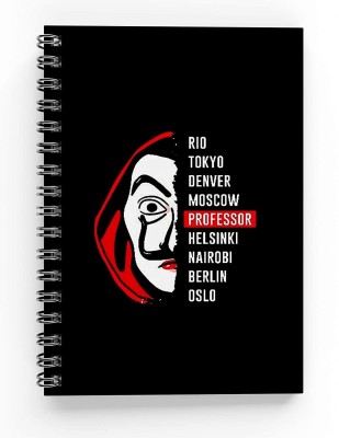 craft maniacs MONEY HEIST COLLECTION A5 Diary RULED 160 Pages(Multicolor)