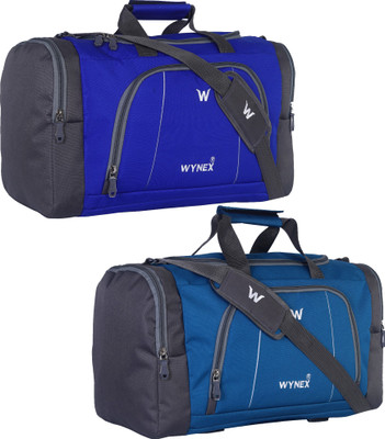 wynex (Expandable) Waterproof Polyester Lightweight Travel Duffel Bag for men and women combo pack of 2 Duffel With Wheels (Strolley)