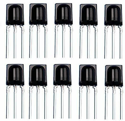 R&D TSOP-1738 IR Sensor 38Khz IR Infrared Receiver Pack of 10 Electronic Components Electronic Hobby Kit