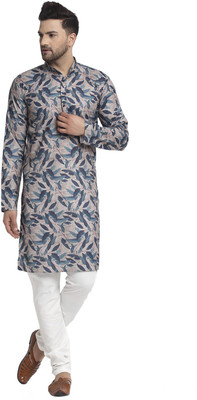 SAIFOO Men Kurta Pyjama Set