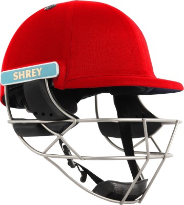 Shrey MASTERCLASS AIR STAINLESS STEEL Cricket Helmet(Red)