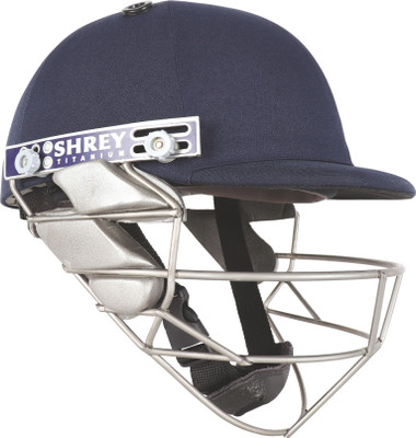 Shrey D-PRO GUARD TITANIUM Cricket Helmet(Navy Blue)