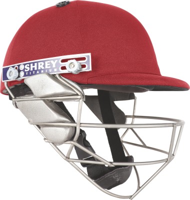 Shrey D-PRO GUARD TITANIUM Cricket Helmet(Maroon)