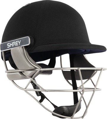 Shrey PRO GUARD AIR STAINLESS STEEL Cricket Helmet(Black)