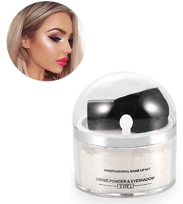tanvi27 NEW ILLUMINATOR SHIMMERY SHINY GLOW FACE MAKEUP POWDERY SILVER HIGHLIGHTER FOR ALL TYPE SKIN Highlighter(SILVER)