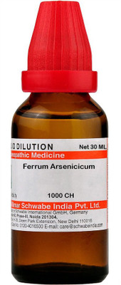 Dr.Willmar Schwabe India Ferrum Arsenicicum 1000 CH Dilution(30 ml)