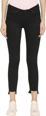 PEOPLE Tapered Fit Women Black Jeans