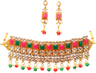 Geetanjali Brass Multicolor Jewellery Set(Pack of 1)