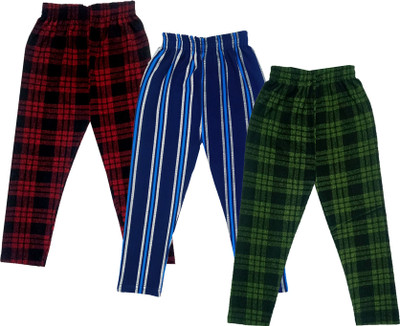 KAVYA Capri For Girls Casual Printed, Striped Polyester Blend(Multicolor Pack of 3)