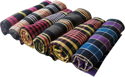 AKHVI KN-03 Multicolor Cloth Napkins(6 Sheets)