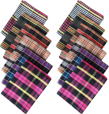 AKHVI KN-05 Multicolor Cloth Napkins(12 Sheets)