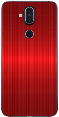Vcare GadGets Nokia 8.1 Plus Mobile Skin(Red)