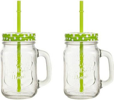 NOGAIYA LOGS3 Glass Mason Jar(250 ml, Pack of 2)
