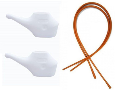 YOGSADHAK Plastic White Neti Pot(250 ml)