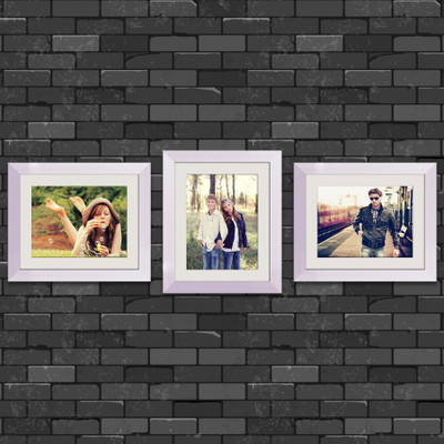Artzfolio Polymer Wall Photo Frame(White, 3 Photo(s), 8x10inch;SET OF 3 PCS With Mount)