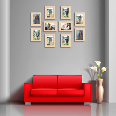 Artzfolio Polymer Wall Photo Frame(Brown, 10 Photo(s), 4x6inch;SET OF 10 PCS)