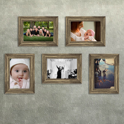 Artzfolio Polymer Wall Photo Frame(Gold, 5 Photo(s), 4x6inch)