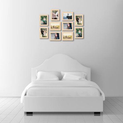 Artzfolio Polymer Wall Photo Frame(Brown, 10 Photo(s), 5x7inch;SET OF 10 PCS)