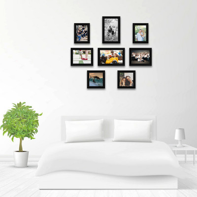 Artzfolio Polymer Wall Photo Frame(Black, 8 Photo(s), 5x7-2pc;6x6-2pc;6x8-2pc;6x10-2pc;SET OF 8 PCS)