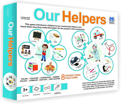 ARNIYAVALA Our Helpers Jigsaw Puzzle Jigsaw Combo of 8 Different Helpers(8 Pieces)