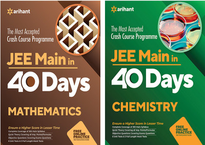 Combo Of 40 Days JEE Main Math & 40 Days JEE Main Chemistry (E) Set Of 2 Books(Paperback, Arihant Experts)