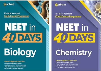 Combo Of 40 Days NEET Biology (E) & 40 Days NEET Chemistry (E) Set Of 2 Books(Paperback, Arihant Experts)