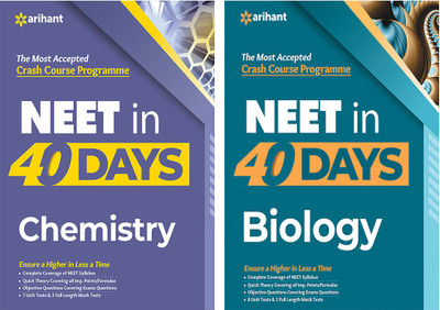 Combo Of 40 Days NEET Chemistry (E) & 40 Days NEET Biology (E) Set Of 2 Books(Paperback, Arihant Experts)