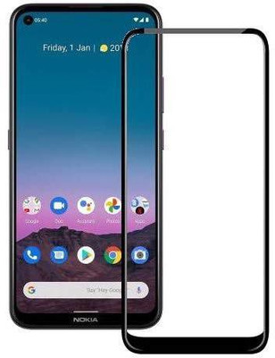 BRENZZ Edge To Edge Tempered Glass for Nokia 5.4(Pack of 1)