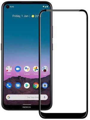 BRENZZ Edge To Edge Tempered Glass for Nokia 5.4(Pack of 1)