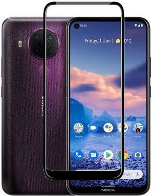 BRENZZ Edge To Edge Tempered Glass for Nokia 5.4(Pack of 1)