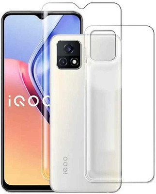 DOWRVIN Front and Back Tempered Glass for VIVO iQOO U3(Pack of 1)
