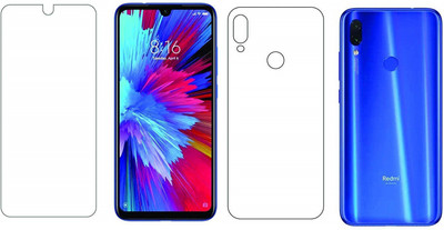 ELEF Front and Back Tempered Glass for Xiaomi Redmi Y3 Front Premium Tempered Glass Back 0.3MM Flexible Trink(Pack of 2)