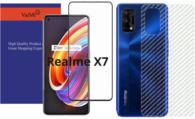 VaiMi Front and Back Tempered Glass for Realme X7, Realme X7 5G(Pack of 2)