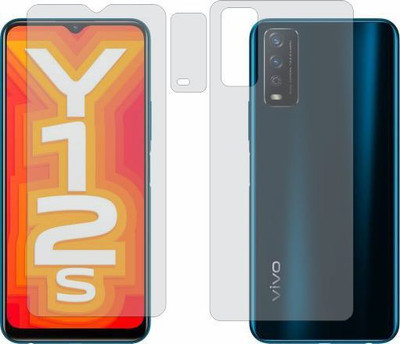 Clickbit Front and Back Tempered Glass for VIVO Y12S(Pack of 3)