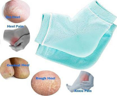 Classic deal Heel Protector Socks Toe Free Heel Pain Relief Heel Support (Blue) Heel Support(Blue)