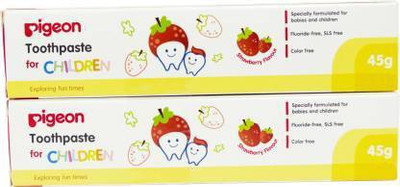 Pigeon STRAWBERRY TOOTHPASTE COMBO Toothpaste Toothpaste(90 g, Pack of 2)