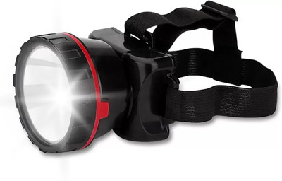A 1 ROCK LIGHT RECHARGEABLE HEAD LIGHT WITH HEAVY FOCUS Torch(Black, 6.8 cm, Rechargeable)