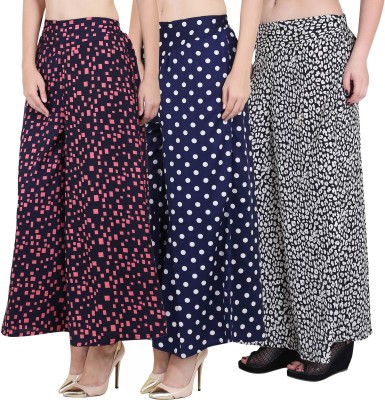 Takshila Fashion Flared Women Pink, Dark Blue, Black Trousers