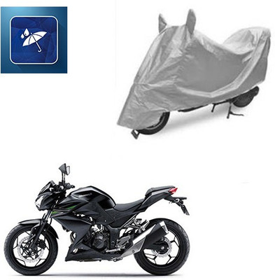Atulit enterprises Two Wheeler Cover for Kawasaki(Z250, Silver)
