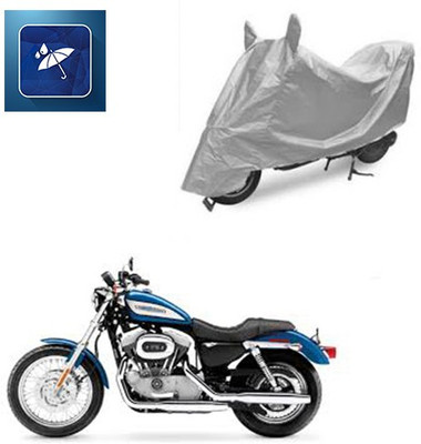 Atulit enterprises Two Wheeler Cover for Harley Davidson(XL 883, Silver)