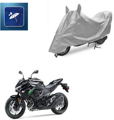 SRENTERPRISES Two Wheeler Cover for Kawasaki(Z800, Silver)