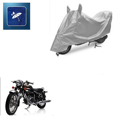 Atulit enterprises Two Wheeler Cover for Royal Enfield(Electra Delux, Silver)