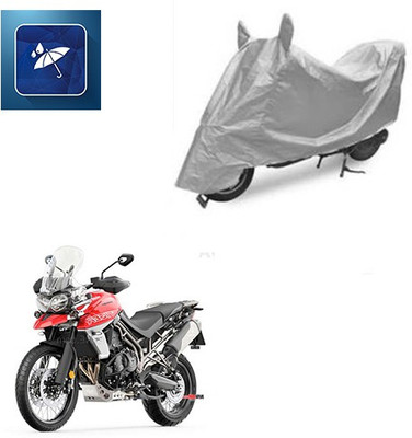 Atulit enterprises Two Wheeler Cover for Triumph(Tiger 800 XCA, Silver)