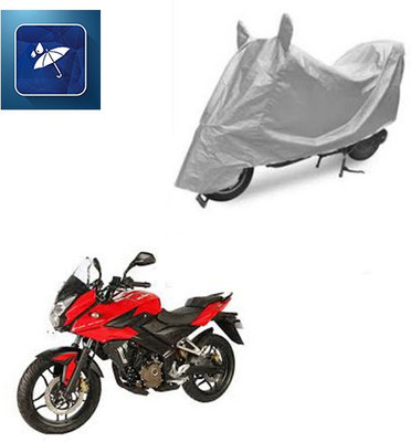 Atulit enterprises Waterproof Two Wheeler Cover for Bajaj(Pulsar AS 150, Silver)