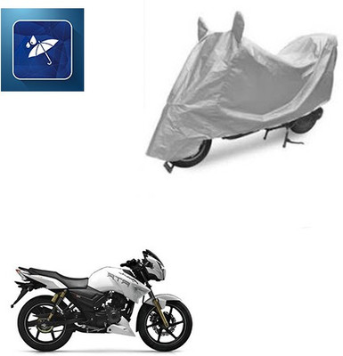 Atulit enterprises Two Wheeler Cover for TVS(Apache RTR 180, Silver)